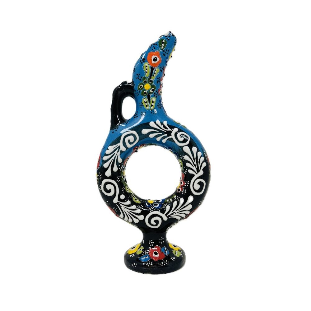 Turkish Handmade & Hand Painted Hittite Vase 9'' Wine Bottle Gift